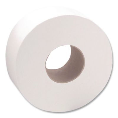 Heavenly Soft Double Layer Jumbo Toilet Tissue, Septic Safe, 1-Ply, 3.4" x 1,000 Ft, White, 8 Rolls/Carton