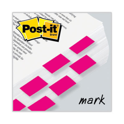 Standard Page Flags In Dispenser, Bright Pink, 50 Flags/Dispenser, 2 Dispensers/Pack