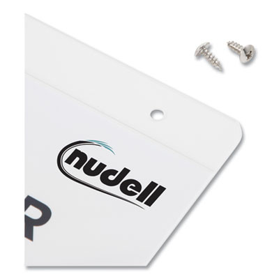Clear Plastic Vertical-Orientation Wall Sign Holder With Mounting Screws, Quick-Change Insert System, 8.5 x 11 Insert