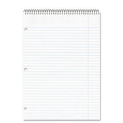 Porta-Desk Wirebound Notepad With Two Pockets, Randomly Assorted Cover Color, Medium/College Rule, (80) 8.5 x 11 Sheets