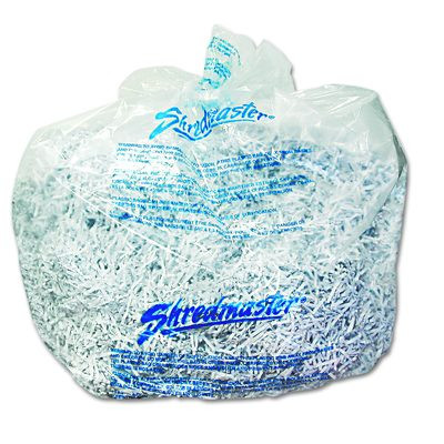 Plastic Shredder Bags, 13-19 Gal Capacity, 25/Box