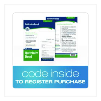 Quitclaim Deed Forms With Instructions And Free Downloads, One-Part (No Copies), 8.5 x 11, 4 Forms Total