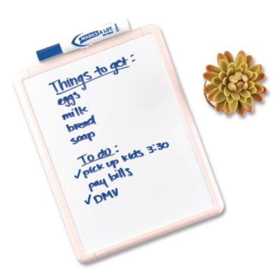 Marks A Lot Desk-Style Dry Erase Markers, Broad Chisel Tip, Blue