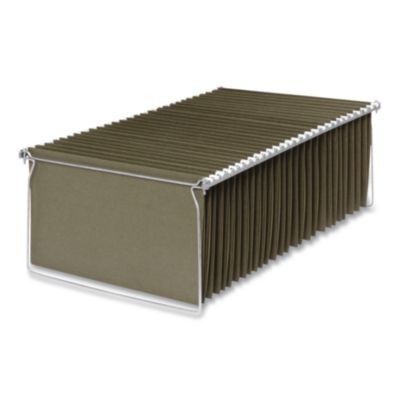 Hanging File Frame, Legal Size, 18" To 27" Long, Gray, 2/Pack