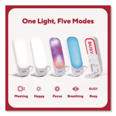 Brightwell 5-In-1 Productivity Led Desk Light, 7" High, White