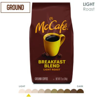 Ground Coffee, Breakfast Blend, 12 Oz Bag