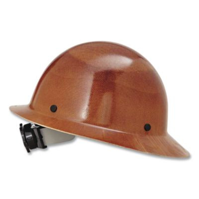 Skullgard Protective Hard Hats, Full Brim, Fas-Trac Iii Ratchet Suspension, One Size Fits Most (6.5 To 8), Natural Tan