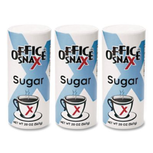 Sugar Canister, 20 Oz Reclosable Canister, 3/Pack