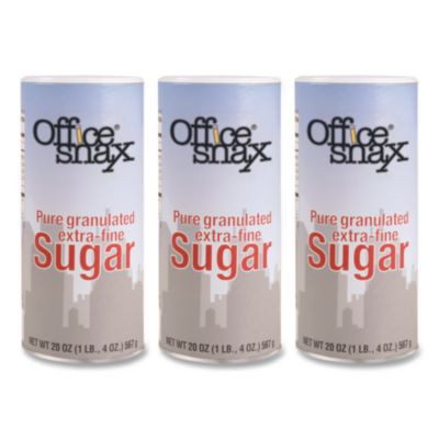 Sugar Canister, 20 Oz Reclosable Canister, 3/Pack