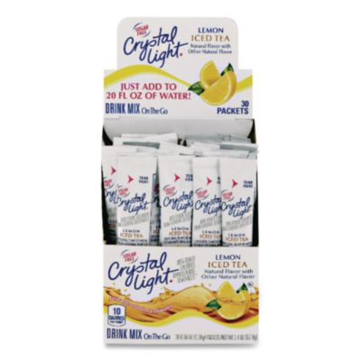 On The Go, Iced Tea, 0.16 Oz Packets, Yields 20 Oz Per Packet, 30/Box