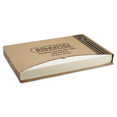 Premium Grease-Proof Quilon Pan Liners, 16.38 x 24.38, White, 1,000/Carton