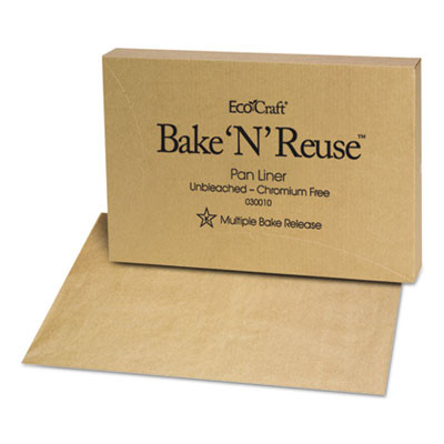 Ecocraft Bake 'N' Reuse Pan Liner, 16.38 x 24.38, 1,000/Carton
