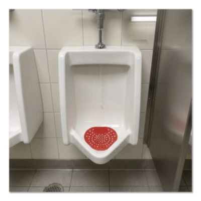 Health Gards Vinyl Urinal Screen, Cherry Scent, 7.75 X 6.88, Red, Dozen