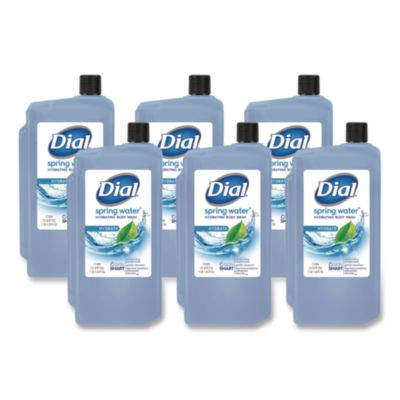 Body Wash Refill For 1 L Liquid Dispenser, Spring Water Scent, 1 L, 8/Carton