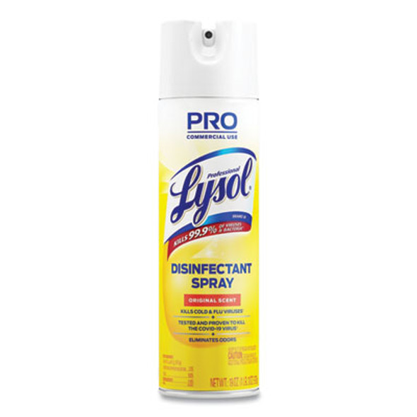 Disinfectant Spray, Original Scent, 19 Oz Aerosol Spray, 12/Carton