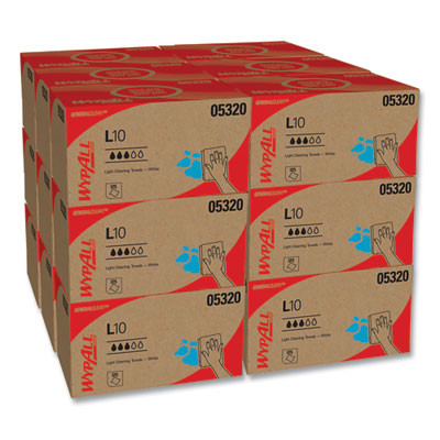L10 Towels, Pop-Up Box, 1-Ply, 9 x 10.5, White, 125/Box, 18 Boxes/Carton