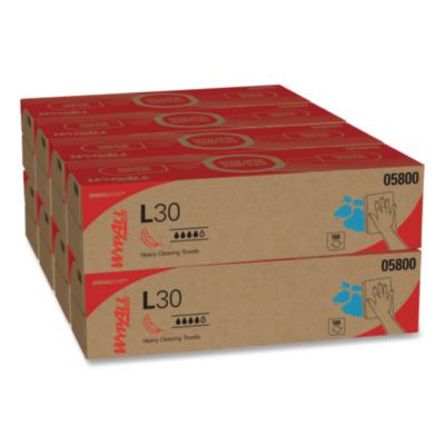 L30 Towels, Pop-Up Box, 16.4 x 9.8, White, 100/Box, 8 Boxes/Carton