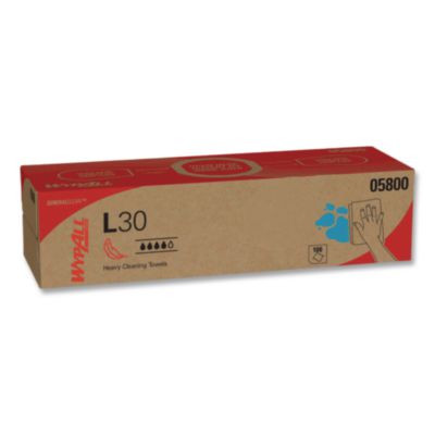 L30 Towels, Pop-Up Box, 16.4 x 9.8, White, 100/Box, 8 Boxes/Carton