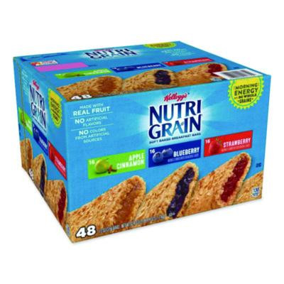 Nutri-Grain Soft Baked Breakfast Bars, Asstd: Apple, Blueberry, Strawberry, 1.3 Oz Bar, 48/Carton