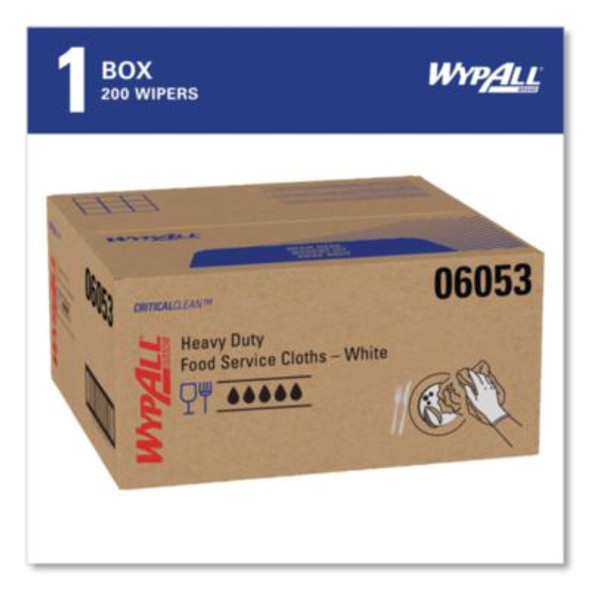 X50 Foodservice Towels, 1/4 Fold, 23.5 x 12.5, White, 200/Carton