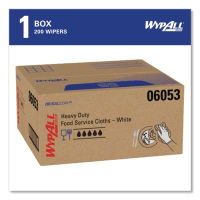 X50 Foodservice Towels, 1/4 Fold, 23.5 x 12.5, White, 200/Carton