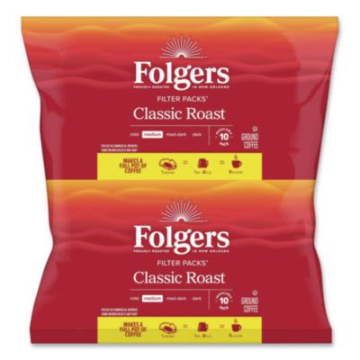 Coffee Roast Ground Filter Pack, 0.9 Oz, 160/Carton
