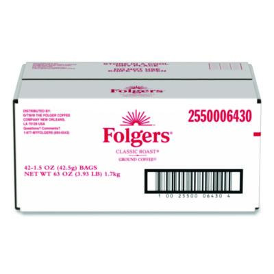 Classic Roast Ground Coffee Fraction Pack, 1.5 Oz, 42/Carton