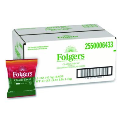 Classic Decaf Ground Coffee Fraction Pack, Classic Roast Decaf, 1.5 Oz, 42/Carton