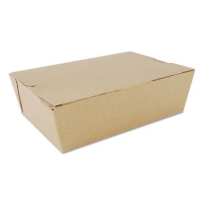 Champpak Carryout Boxes, #3, 7.75 x 5.5 x 2.5, Brown, Paper, 200/Carton