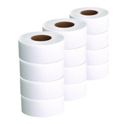 Essential Jrt Jumbo Roll Bathroom Tissue, Septic Safe, 2-Ply, 3.55" x 1,000 Ft, White, 12 Rolls/Carton