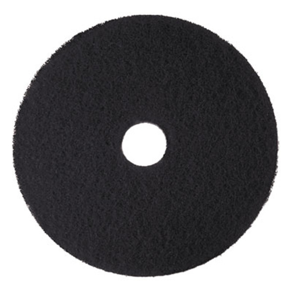 Low-Speed High Productivity Floor Pads 7300, 18" Diameter, Black, 5/Carton