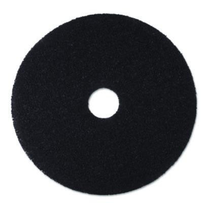 Low-Speed Stripper 7200 Floor Pad, 15" Diameter, Black, 5/Carton