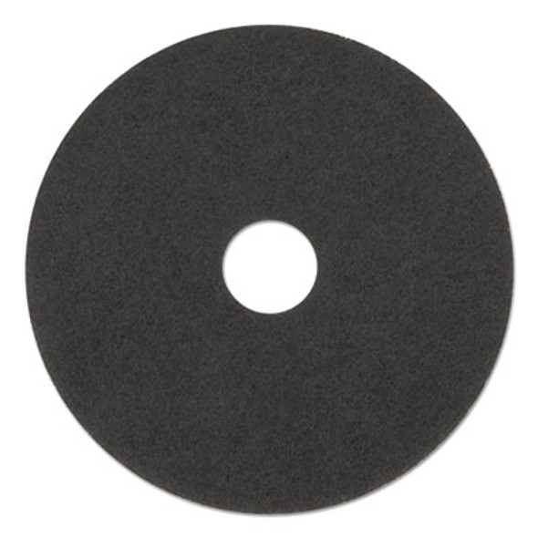 Low-Speed Stripper Floor Pad 7200, 17" Diameter, Black, 5/Carton