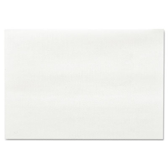 Masslinn Shop Towels, 1-Ply, 12 x 17, Unscented, White, 100/Pack, 12 Packs/Carton