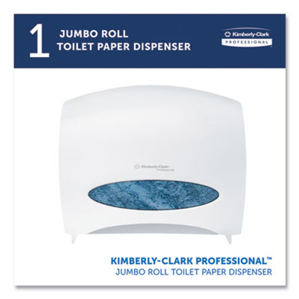 Jrt Jr. Escort Jumbo Roll Bath Tissue Dispenser, 16 X 5.75 X 13.88, Pearl White