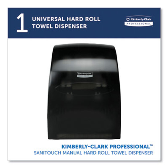 Sanitouch Hard Roll Towel Dispenser, For 1.5" Core, 12.63 x 10.2 x 16.13, Smoke