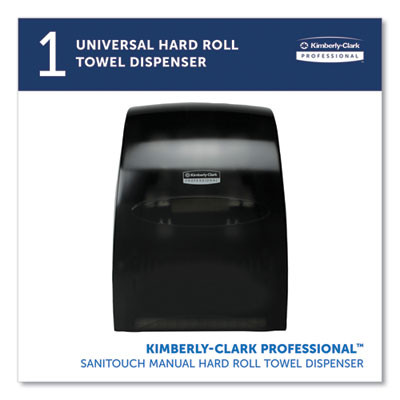 Sanitouch Hard Roll Towel Dispenser, For 1.5" Core, 12.63 x 10.2 x 16.13, Smoke