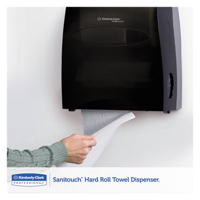 Sanitouch Hard Roll Towel Dispenser, For 1.75" Core, 12.63 x 10.2 x 16.13, Smoke