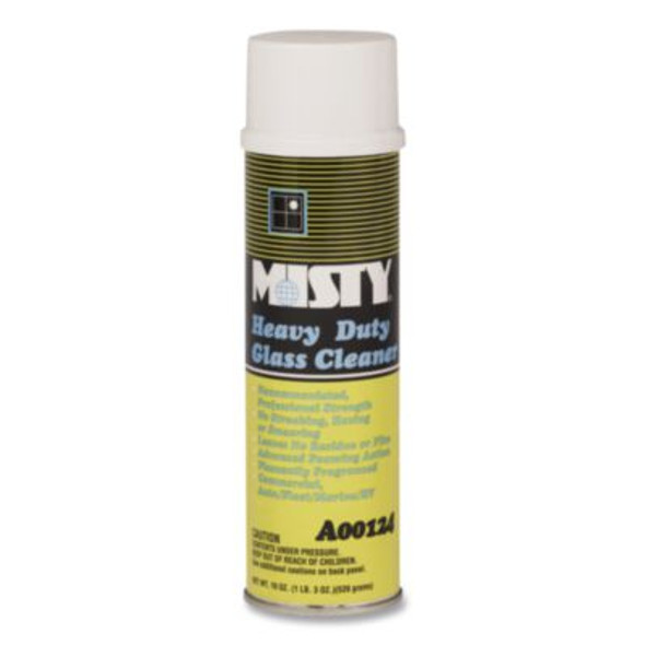 Heavy-Duty Glass Cleaner, Citrus, 19 Oz Aerosol Spray, 12/Carton