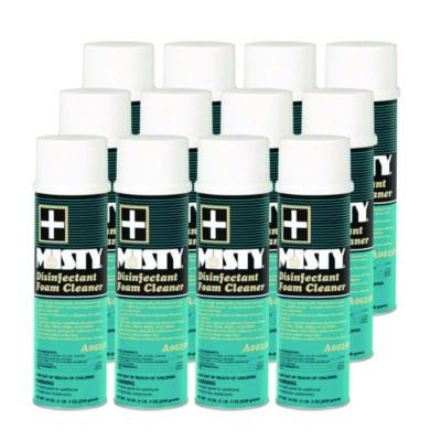 Disinfectant Foam Cleaner, Fresh Scent, 19 Oz Aerosol Spray, 12/Carton
