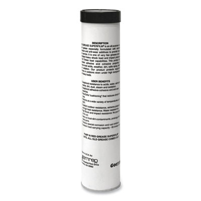 Nlgi #2 Red Grease, 14 Oz Tube, 48/Carton