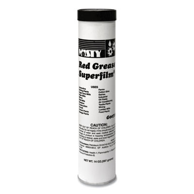 Nlgi #2 Red Grease, 14 Oz Tube, 48/Carton