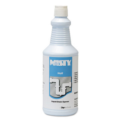 Halt Liquid Drain Opener, 32 Oz Bottle, 12/Carton