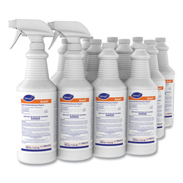 Avert Sporicidal Disinfectant Cleaner, 32 Oz Spray Bottle, 12/Carton