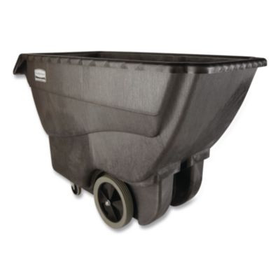 0.75 Cu Yd Structural Foam Tilt Truck, 600 Lb Capacity, Black