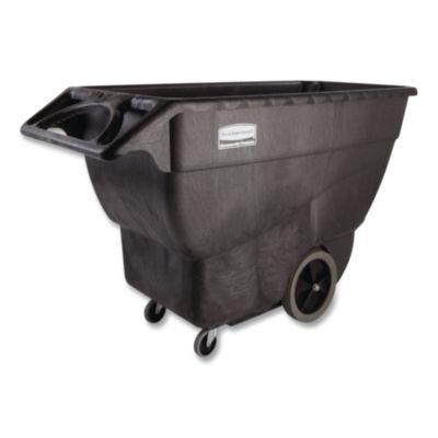0.75 Cu Yd Structural Foam Tilt Truck, 600 Lb Capacity, Black
