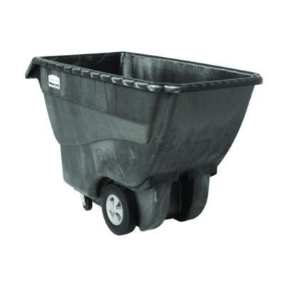 0.75 Cu Yd Structural Foam Tilt Truck, Standard Duty, 1,000 Lb Capacity, Black