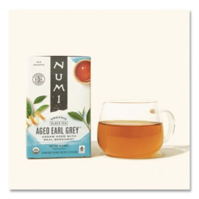 Organic Teas And Teasans, 1.27 Oz, Aged Earl Grey, 18/Box