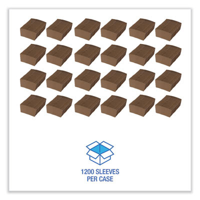 Cup Sleeves, Fits 10 Oz To 20 Oz Hot Cups, Kraft, 1,200/Carton