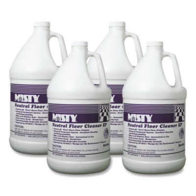 Neutral Floor Cleaner Ep, Lemon Scent, 1 Gal Bottle, 4/Carton